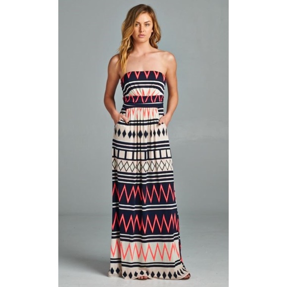 ❤️ Chevron Maxi Dress ❤️ - Picture 4 of 4