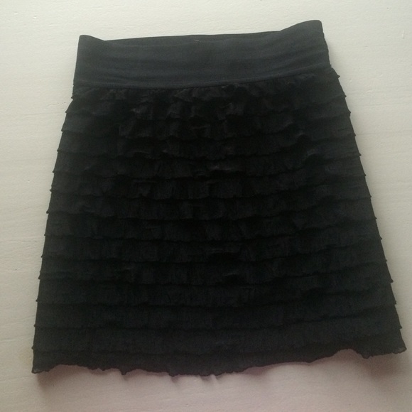 Express Ruffled Mini Skirt