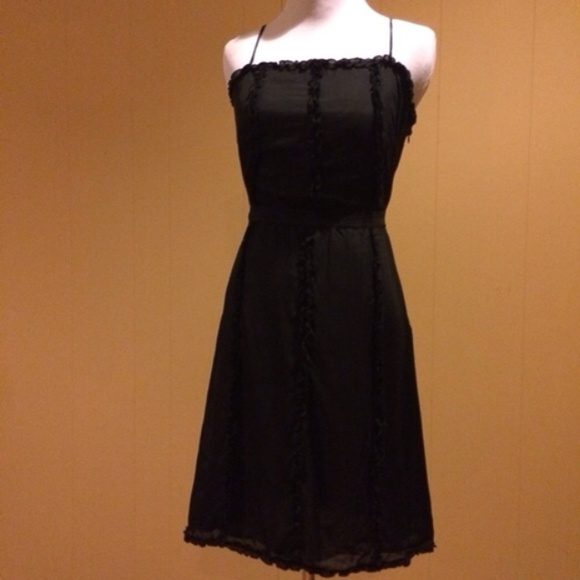 Little Joe Designer, Black Silk Party Dress - Picture 1 of 4