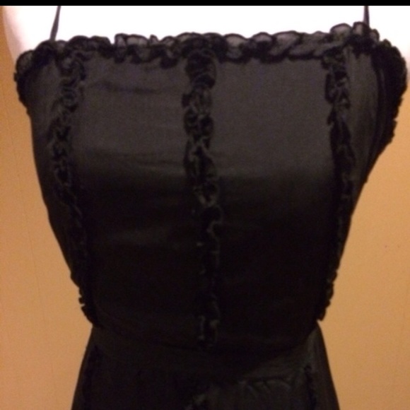 Little Joe Designer, Black Silk Party Dress - Picture 2 of 4