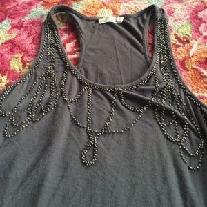 Racerback beaded tank