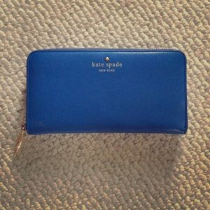 Authentic blue Kate spade wallet