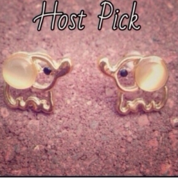Jewelry - White Baby Elephant earrings✨4 available✨