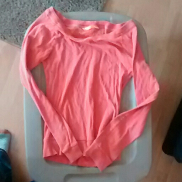 Long sleeve off the shoulder shirt