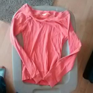 Long sleeve off the shoulder shirt