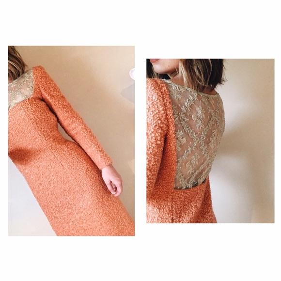 Vintage 50s bouclé dress - Picture 4 of 4