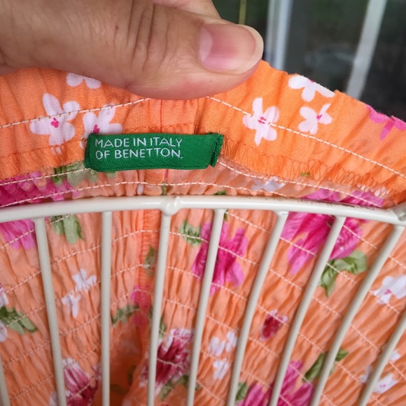 Benetton Beautiful Vintage Hibiscus Summer Dress - Picture 4 of 4