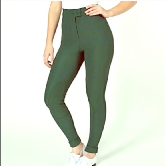American Apparel Riding Pants Green