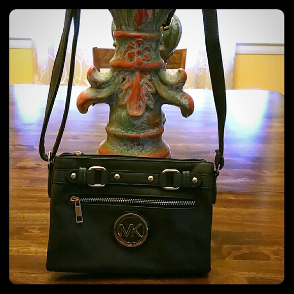 Dark grey crossbody MK bag