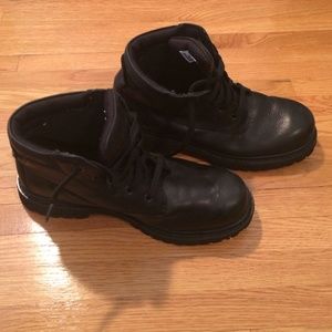 Black timberland boots