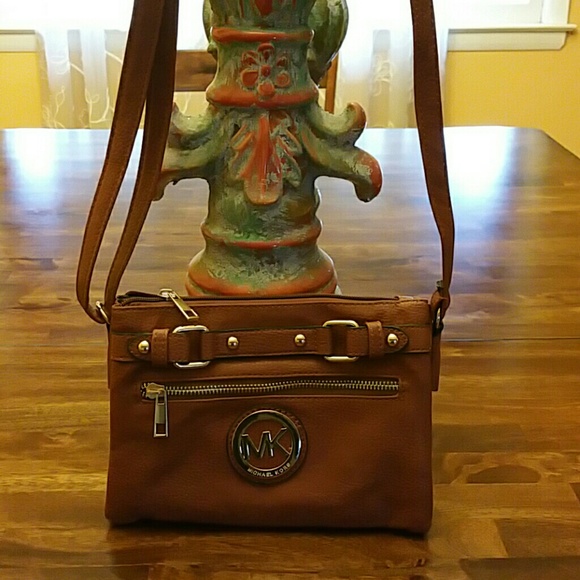 Camel Mk crossbody bag