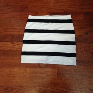 Striped Pencil Skirt
