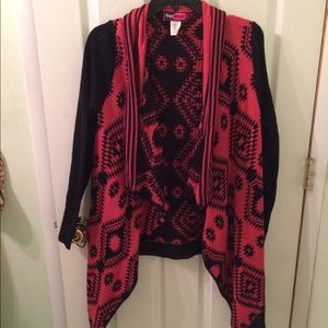 Black and orange sweater