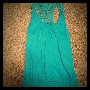 Cute teal tanktop
