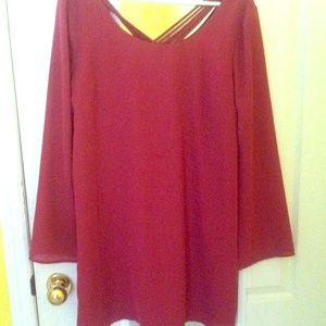 Maroon Charlotte Ruse dress