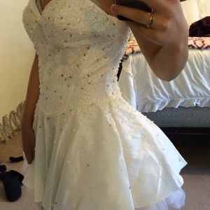 White beaded dress