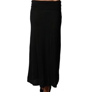 Black maxi skirt