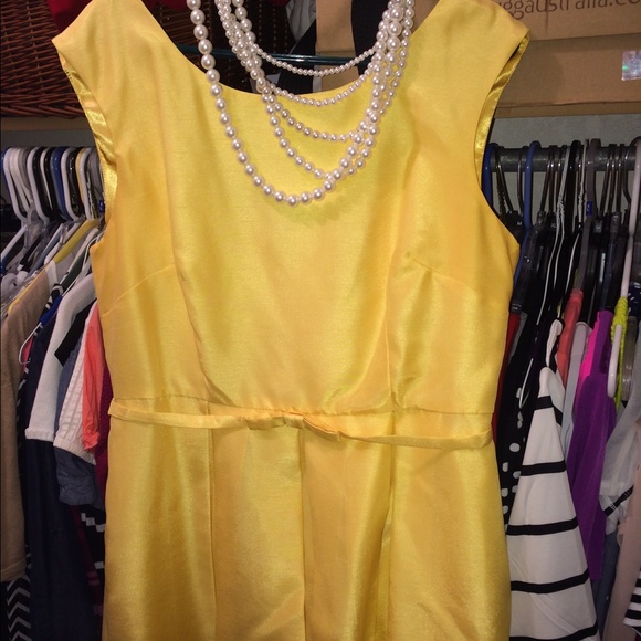 Yellow Dress w/ Bow