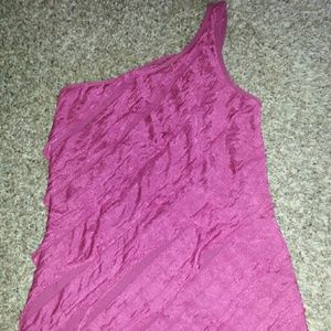 Charlotte Russe Single Shoulder Tank