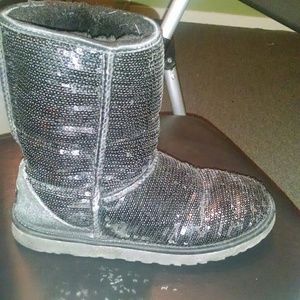 Black sequin uggs