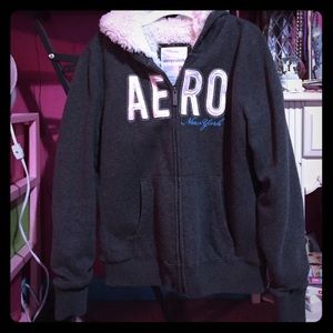 "Fur" lined Aero hoodie