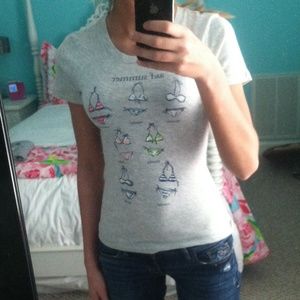 Abercrombie Kids Gray Graphic Tee Size X-Large