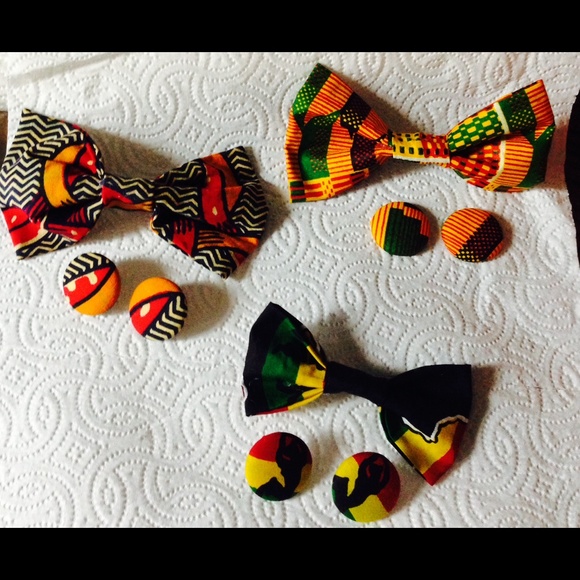 Bow & Earrings RESERVED FOR @tiffanydeanna