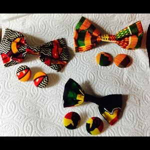 Bow & Earrings RESERVED FOR @tiffanydeanna