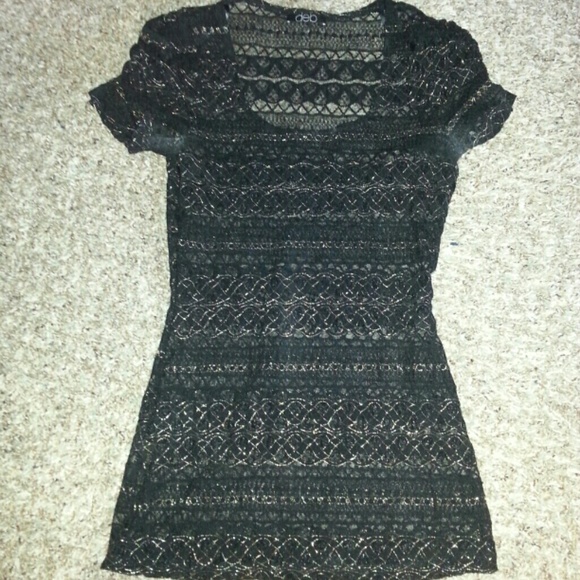 Deb Black and Gold Shirt