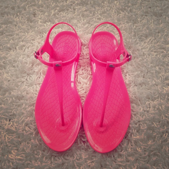 Lacoste jelly sandals