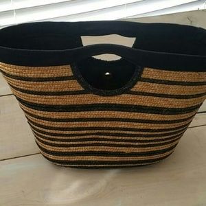 Pretty Wheat Straw Summer Tote