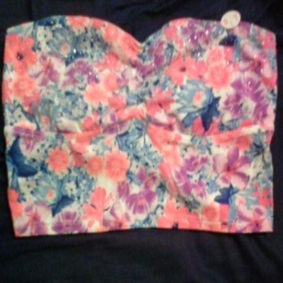 Floral rhinestone bandeau