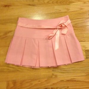 Pink mini skirt