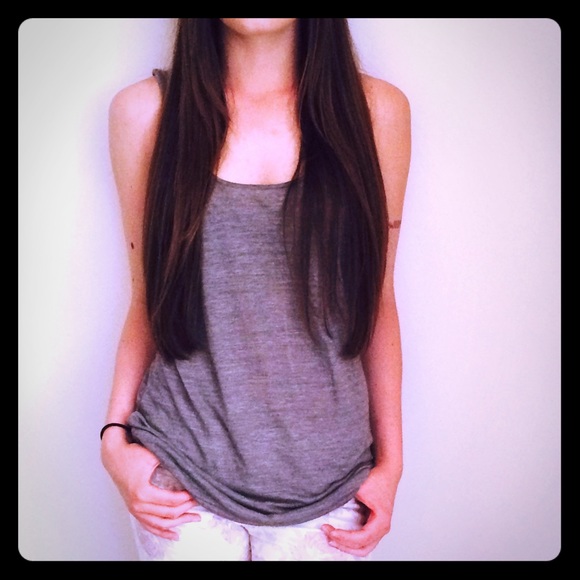 Aerie Plain Gray Tank Top