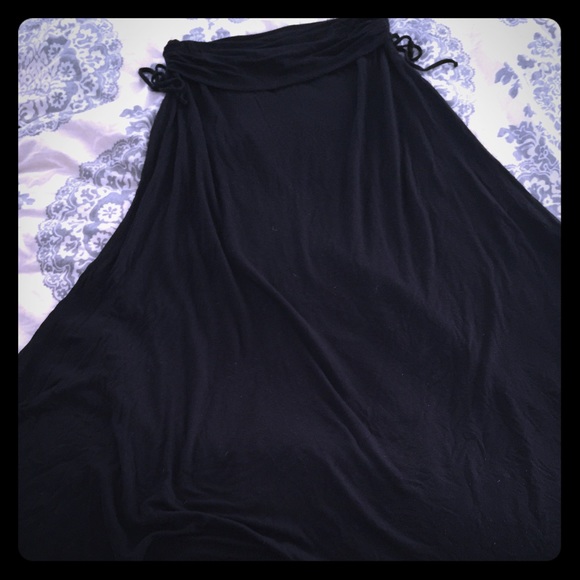 Express black long maxi skirt