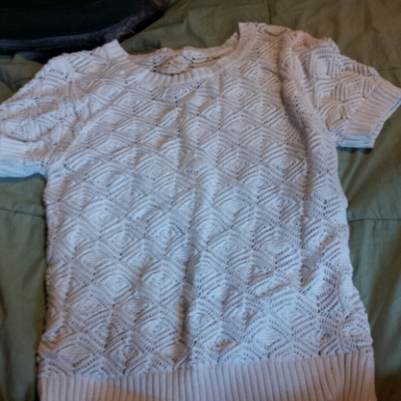 Crochet sweater tee