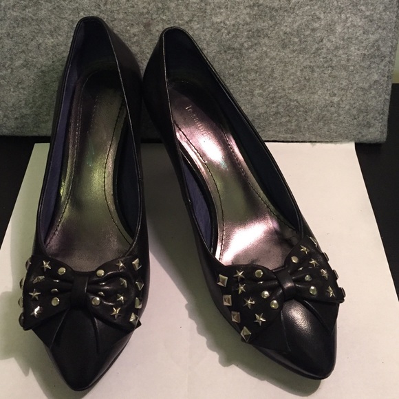 Real leather black high heel - Picture 1 of 4