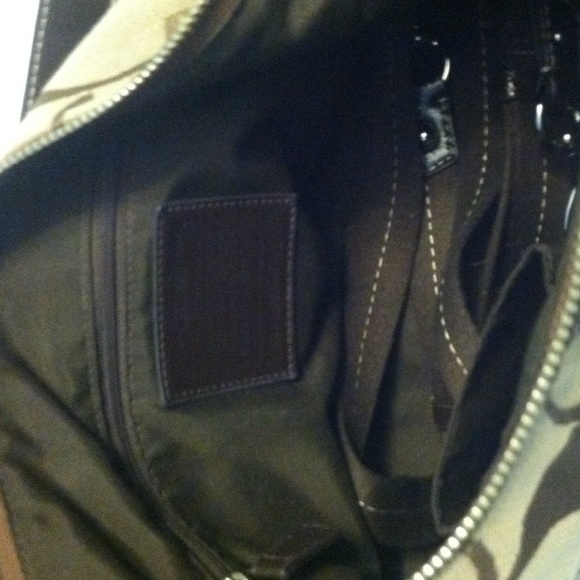 Brown and Tan Authentic Coach Handbag - Picture 2 of 4