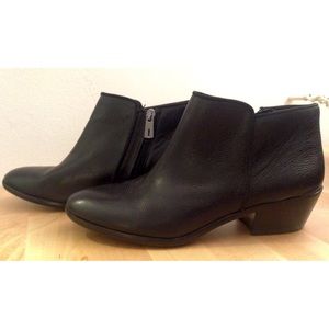 Sam Edelman Petty Ankle Boot Black Leather