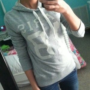 Juniors Gray Paris Hooded Sweatshirt, Size Small