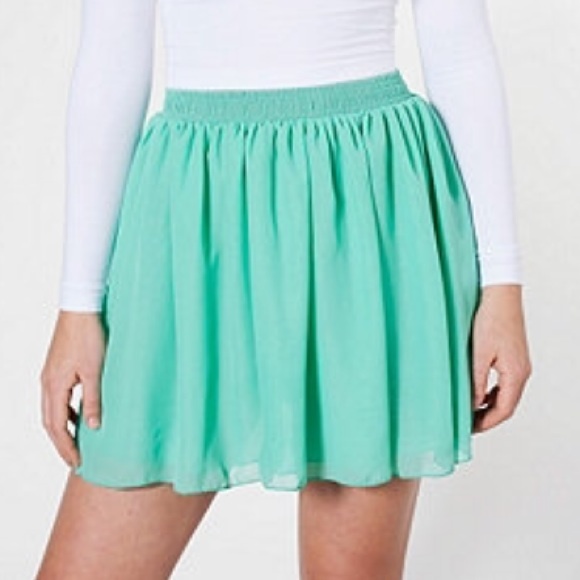 American Apparel Double Layer Chiffon Skirt