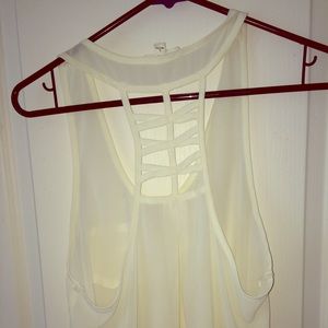 Sheer tank blouse