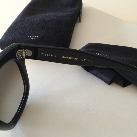SOLD! Celine Sunglasses Black New Audrey 41805/S - Picture 2 of 4