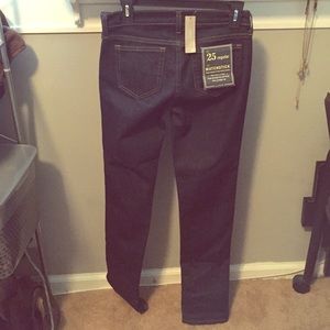 J. Crew Matchstick dark wash skinny jean.