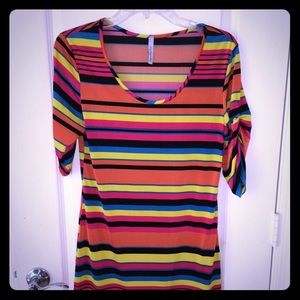 Cute striped mini dress