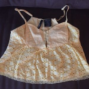 Yellow crop top!