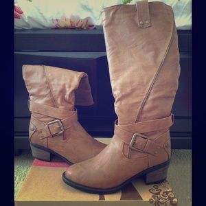 Cognac Rider boots!!