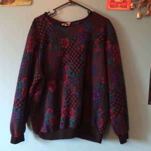 🌹floral vintage sweater🌹