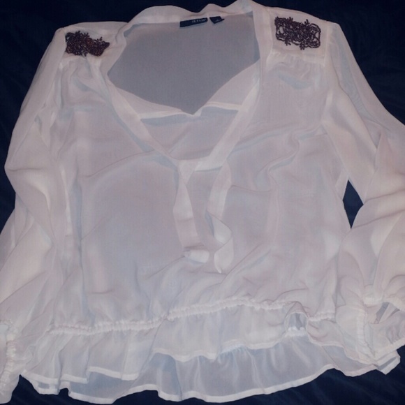 ana a new approach white silk top