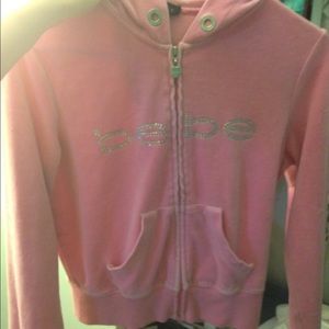 pink Bebe jacket, no stains or holes